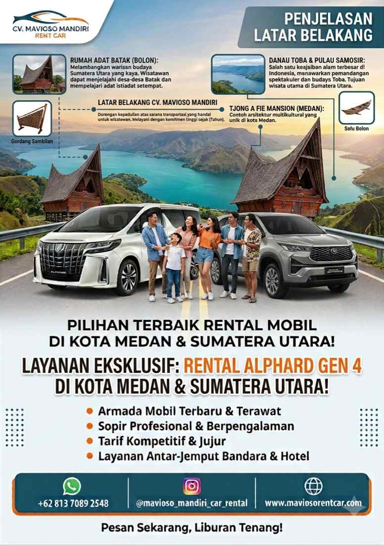 Layanan Eksklusif Rental Alphard Gen 4 di Kota Medan & Sumatera Utara Bersama Mavioso Mandiri